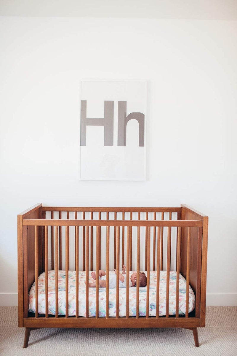 Copper Pearl Premium Knit Crib Sheets - Breathable and Soft, Fitted for Standard Mattresses, Perfect for Baby Registry or Shower Gift, Bloom - Image 4